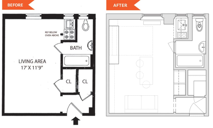300SquareFoot Brooklyn OneRoom Studio Ideas Apartment Therapy
